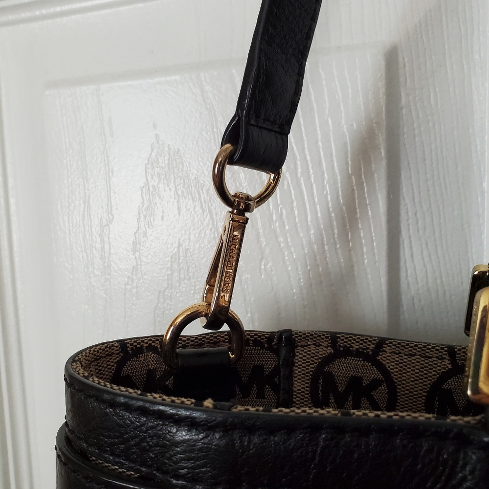 Michael Kors Monogrammed Canvas Handbag - Picture 13 of 16